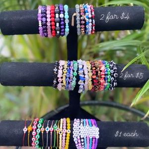 Evil Eye Bracelets, Angel Number Bracelets, and Crystal Bracelets